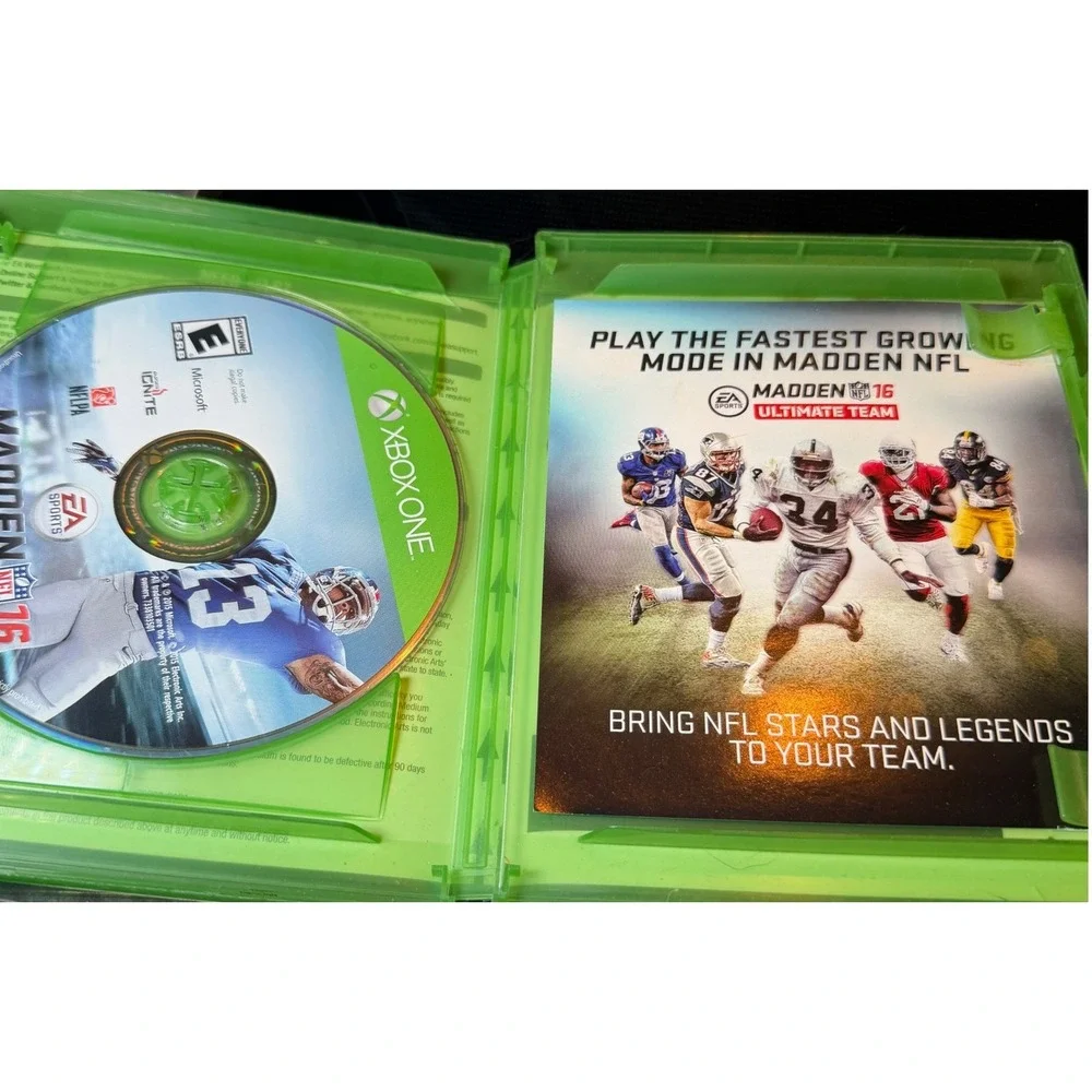 Lot of 6 Video Games Xbox One, PS2, Nintendo Wii Minecraft GTA V Madden 16 WWE